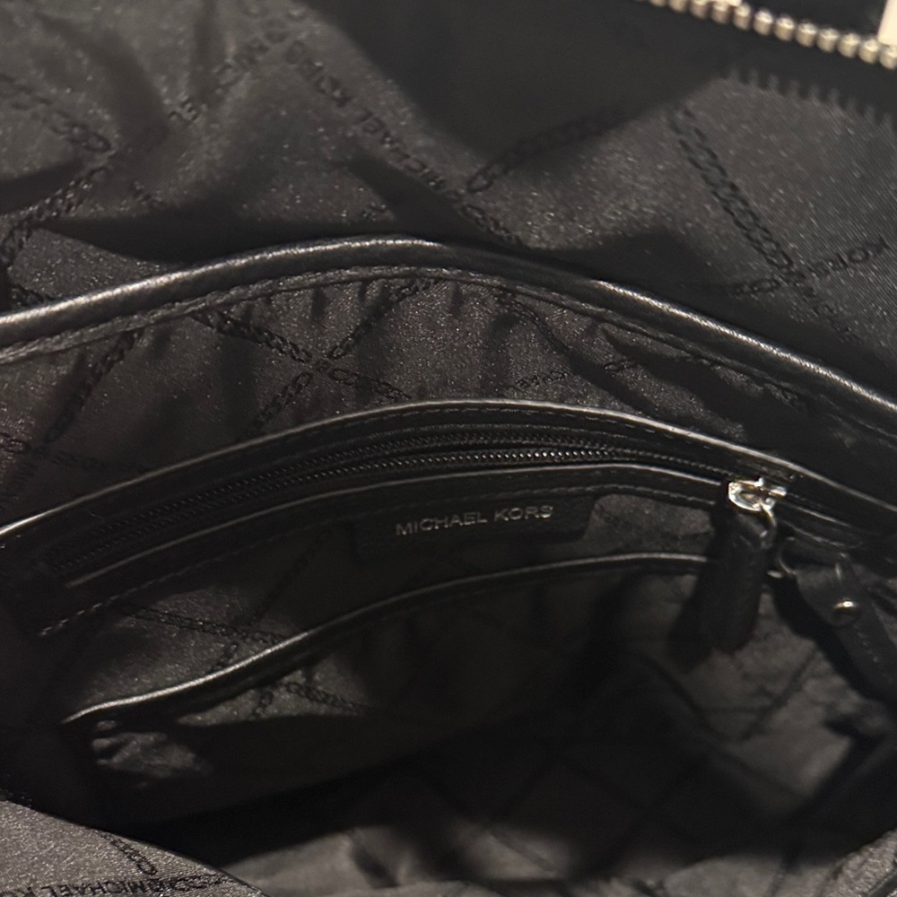 Michael Kors women’s Black Leather Backpack - Picture 3 of 5